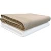 Corredocasa Copriletto Matrimoniale in Piquet di Puro Cotone - Bianco - Nocciola Cm. 275 X280 Prodotto in Italia Qualita' Premium- Lunga Durata