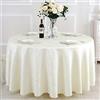 Lukery Tovaglia Rotonda Lavabile, Tovaglia Antimacchia Jacquard Tovaglia, Durevole Tovaglie per Protezione Tavolo, per Casa, Ristorante, Partito (Bianco,Diametro 260cm)