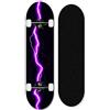 LBYMYB Tavola completa da skateboard in acero da 31 pollici per principianti, skateboard professionale avanzato-Fulmine viola