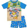 Paw Patrol Pigiama Pigiami Ragazzo | Rubble Y Crew Pigiama Corto Ragazzo | Blu 2-3 Anni