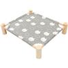 Didiseaon Cuccia per Gatti E Cani Comoda Cuccia per Gatti con Gambe in Legno