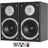 GK SOUND KIT SET PER FENTON SHFB55B 2 casse acustiche a 2 vie nere diffusori hifi da 70 watt rms e 140 watt max impedenza 6 ohm per casa da ascolto, a coppia + 3 sticker omaggio