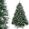 Yorbay Albero di Natale, Pino artificiale ricoperto da neve e decorato da pigne, Materiale PVC + PP + Ferro, Dimensione da 120 cm a 240 cm (150 cm) Riutilizzabile