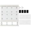 HERCHR Mensola Separatore per Armadio Organizzatore, scaffale in Tensione con aste estensibili per Armadio, credenza della Cucina e Bagno, (30-40cm/11,8-15,7 Pollici)