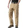 Generic Pantaloni cargo da uomo elasticizzati Premium Relaxed Fit gamba dritta, per allenamento all'aperto, vestibilità normale, con tasche, pantaloni cargo da uomo, colore verde oliva, cachi, XL