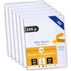 perfect line 18 Buste per documenti con chiusura DIN-A4, Bustine trasparenti cristalline, lisce, extra resistenti, robuste, prive di acidi, valide per documenti ufficiali