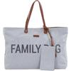 CHILDHOME Family Bag Borsa Weekend In Tela Grigio Chiaro