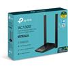 Tp-Link Archer T4U Plus Adattatore USB 3.0 Wireless Wi-Fi Dual Band WPS Nero