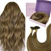 Fshine Extension Capelli Veri Cheratina 50g 55cm Balayage Biondo Miele