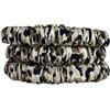 Jasmine Silk Pure Silk Charmeuse Scrunchie - Elastici per capelli (confezione da 3 pezzi Skinny Leopard Print)
