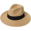 QUUPYSTORE Cappello estivo da donna in paglia Fedora Beach Sun Hat Summer Wide Brim Straw Panama Roll Up Hat Packable Summer Hat UPF 50+, cachi, 6 7/8 / 7 1/8