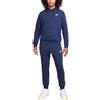 Tuta Intera Completa UOMO Nike Club Fleece HD Blu con tasche Cotone Felpato FB7296-410