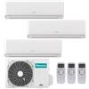 HISENSE CONDIZIONATORE HISENSE ECOSENSE TRIAL SPLIT 7000+7000+7000 BTU INVERTER R32 3AMW72U4RJC A+ WIFI