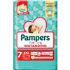 Pampers baby dry pannolino mutandina xxl small pack 13 pezzi