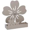 Vacchetti Portazampirone Metallo Fiore Tortora 17x5h17,5 Cm Di Vacchetti