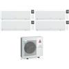 Mitsubishi Electric Climatizzatore Condizionatore MITSUBISHI ELECTRIC Quadri Split 7+7+12+12 serie KIRIGAMINE ZEN WHITE MSZ-EF Inverter con MXZ-4F72VF WI-FI INTEGRATO R-32 7000+7000+12000+12000 A++/A+