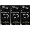 Hagerty 3x Hagerty Silver Cloth Panno Pulente per Gioielli in Argento o Placcati in Argento Panno Detergente Impregnato in Cotone 36x30 cm - 3 Panni