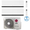 Lg Climatizzatore Condizionatore LG Dualcool Deluxe R32 Wifi Dual Split Dual Inverter 12000 + 12000 BTU con U.E. MU2R17 NOVITÁ Classe A+++/A++