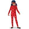 RUBIE'S Costume Miraculous Ufficiale da ingresso della gamma LADYBUG per bambini, taglia 5-6 anni, costume con tuta e maschera con attacco elastico, costume per Halloween, carnevale