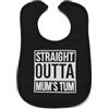 Baby Moo's Straight Outta - Bavaglino hip-hop, con scritta Mum's TUM, unisex, idea regalo per neo genitori o neonati [0-3 anni]