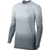 Nike T-Shirt Donna Ml Run Df Knit Ls Nv Pure Platinum/Wolf Grey L