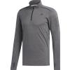 ADIDAS maglia running manica lunga response zip grigio uomo XL