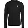 Asics Maglia Running Ml Run Silver Performance Nero Uomo XL