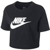 Nike T-Shirt Crop Logo Nero Donna XS