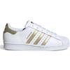 ADIDAS Originals Superstar Bianco Oro - Sneakers Donna EUR 36 2/3 / UK 4