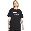 Nike T-Shirt Logo Nero Donna XS