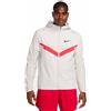 Nike Giacca Running Hoodie Bianco Rosso Uomo M