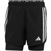 ADIDAS Pantaloncini Running Otr 2In1 Nero Bianco Uomo S