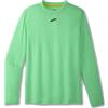 Brooks Maglia Trail Running Manica Lunga High Poin Verde Uomo S