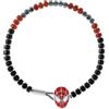 Marvel Braccialetto Acciaio Inossidabile con Spider-Man per Bambini, 18 cm di lunghezza, in Nero e Rosso
