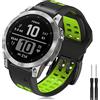 TOPsic Cinturino Fenix 7/Fenix 6 Cinturino/Fenix 5 Bracciale, 22mm Braccialetto Silicone Cinturino per Fenix 5 Plus/Fenix 6 Pro/Fenix 7 Solar/Forerunner 945/935/Approach S62/S60/Garmin Instinct/Quatix 6/5