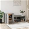 AUVYI Scarpiera in Legno Multistrato 130x35x54 cm Grigio cemento Elegante Scarpiera da Ingresso Scarpiera Armadio Scarpiera a Mobile Scarpiera Salvaspazio Organizer per Scarpe Arredo Versatile