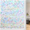 KROMAPOLIS Pellicola 3D arcobaleno per finestre, 90 x 200 cm, pellicola protettiva per finestra colorata opaca, autoadesiva, decorazione colorata per la vostra casa