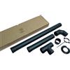 TYGERIX® Kit Completo Tubi, Raccordi e Accessori per Stufa a Pellet 80 mm | Set di 7 Elementi | Altissima Resistenza al Calore | Spessore Maggiore 1,2 mm! | Indeformabile | Made in Italy | Certificato