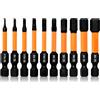 Hilpaty Set di 10 Inserti Avvitatore Esagonali H1,5 H2 H2,5 H3 H3,5 H4 H5 H6 H7 H8, Bit di Cacciavite Hex Magnetico Impulsi, Lunghezza 50 mm e Codolo Esagonale 1/4
