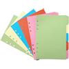 DY.2ten 10 Fogli Divisori Raccoglitori ad Anelli A5,6-fori Colourful Filler Pagine Divisorio Pagina Indice Tab, per Scuola o Ufficio, A5 Cartoncini Separatori per Raccoglitori ad Anelli