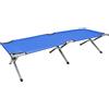 HUOLE Lettino Letto brandina da Campeggio XL Brandina da Campeggio Pieghevole, Lettino da Campeggio, Letto per Ospiti, Portata 110 kg, attività all'Aperto, per Viaggio (Blu)