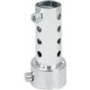 Andux Zone Silenziatore di scarico per moto 42mm Silenziatore regolabile universale smontabile Moto DB Killer XSQ-03 (Corto, Argento)