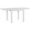 Giordanoshop Tavolo da Giardino Allungabile 82/163x82xH75 cm in alluminio Lipari Bianco