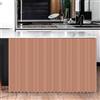 Surwin Tenda da Cucina Corta Tenda da Cucina Porta Finestra Tende dell'Armadio Antipolvere Oscuranti per Armadio da Cucina/Bagno/Armadio,Tenda per mensole (W140xH100cm,Arancione Chiaro)