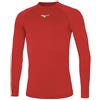 Mizuno Core Long Sleeve Underwear Maglietta a Maniche Lunghe, Rosso/Bianco, XXL Unisex-Adulto