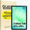 XunyLyee 3 pezzi, Pellicola Protettiva per Samsung Galaxy Tab A9 Plus/ A11 Plus/ A9+/ A11+ (11 Pollici) Vetro Temperato