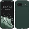 kwmobile Custodia Compatibile con Google Pixel 8a Cover - Back Case per Smartphone in Silicone TPU - Protezione Gommata - verde muschio