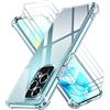 iVoler 4 in 1 Cover per Honor 200 Lite 5G (Non per Honor 200) con 3 Pezzi Pellicola Vetro Temperato, Trasparente Antiurto Custodia, Sottile Morbida in Silicone TPU Protettiva Case