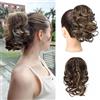 HSAJS Chignon Riccio Sintetico Clip Mini Artiglio Coda Capelli Posticcio Extension Acconciatura Updo Elegante