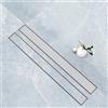 AICA ITALY SRL Canalina doccia a pavimento 60cm con panello piastrellabile in acciaio inox AICA ITALY scarico doccia 2-in-1 spazzolato
